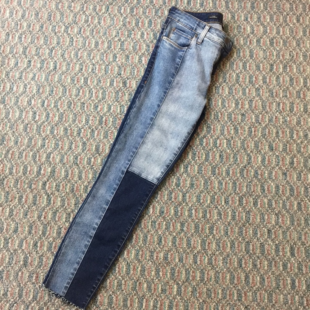 STS Blue High Waisted Skinny Jeans with Raw Hem - Picture 3 of 5